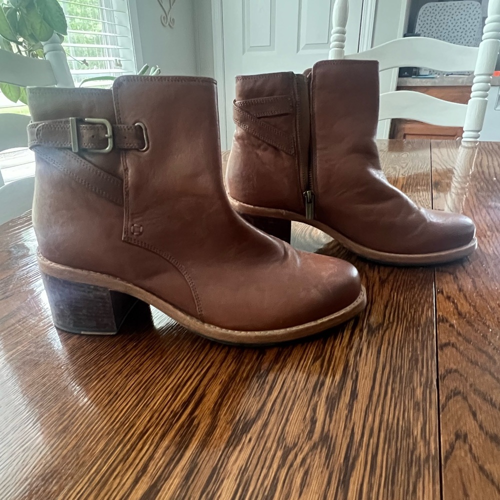 Brown Leather Ankle Boots